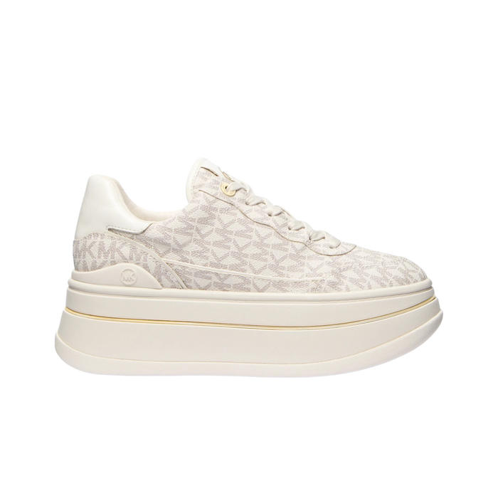 Michael Kors Women Hayes Lace Up Platform Sneaker - Vanilla