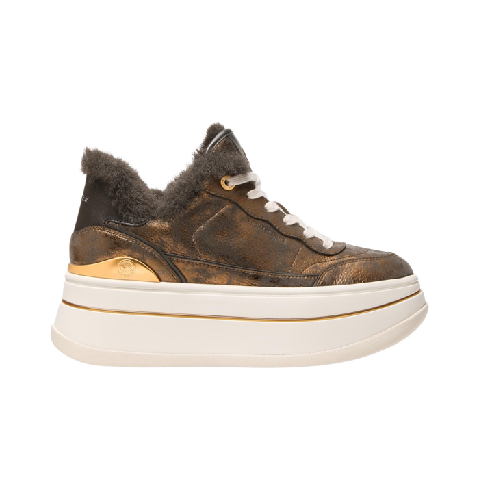 Michael Kors Women Hayes Lace Up Platform Sneaker - Bronze