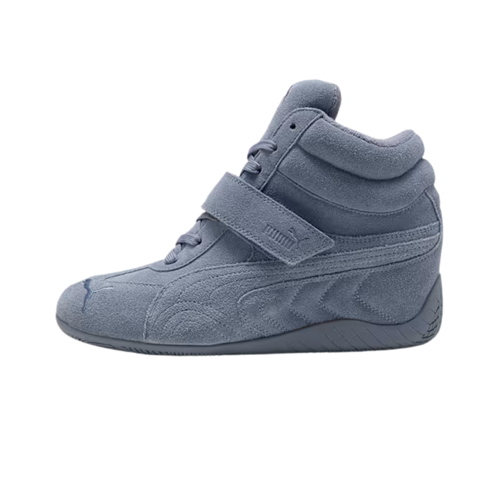 Puma Women Speedcat Wedge Tonal Sneakers - Gray Sky Black