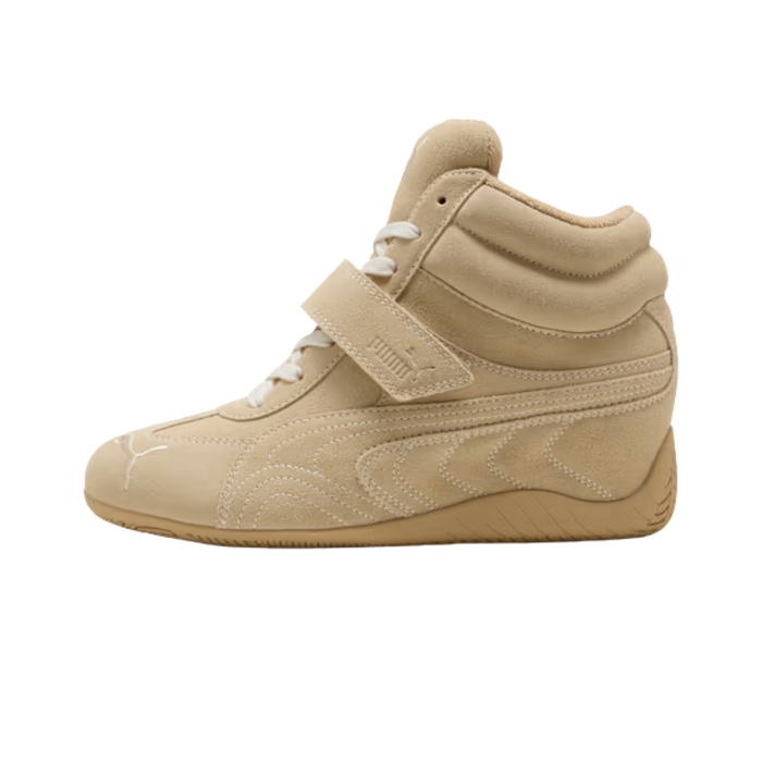 Puma Women Speedcat Wedge Tonal Sneakers - Sand Dune Alpine Snow