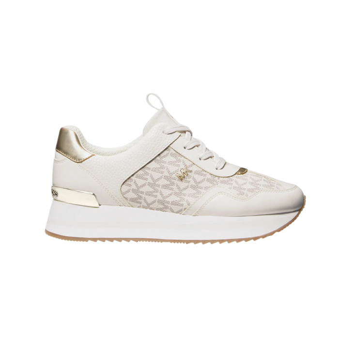Michael Kors Women Raina Signature Logo Platform Trainer - Vanilla