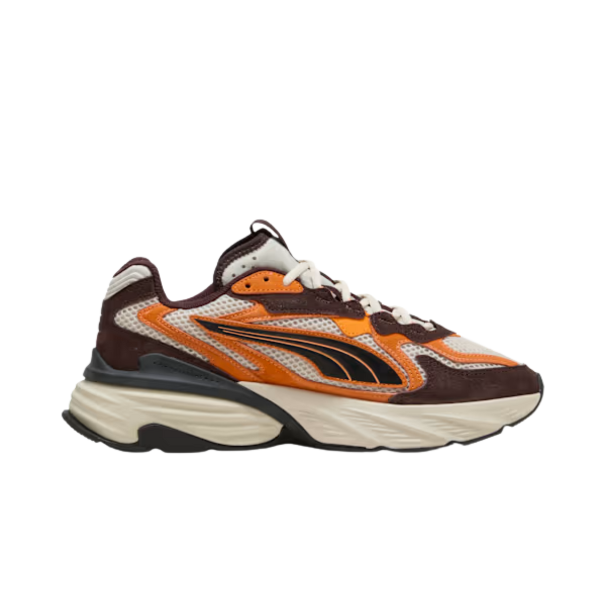 Puma Men McLaren Racing Fade Sneakers - Alpine Snow Papaya Chocolate Fondue