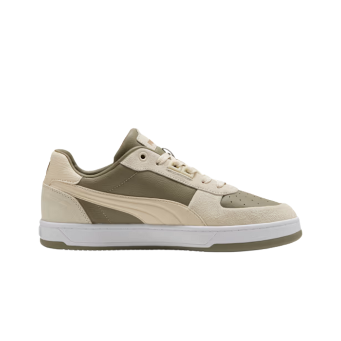 Puma Men Caven 2.0 Lux Suede Sneakers - Velvet Moss Alpine Snow