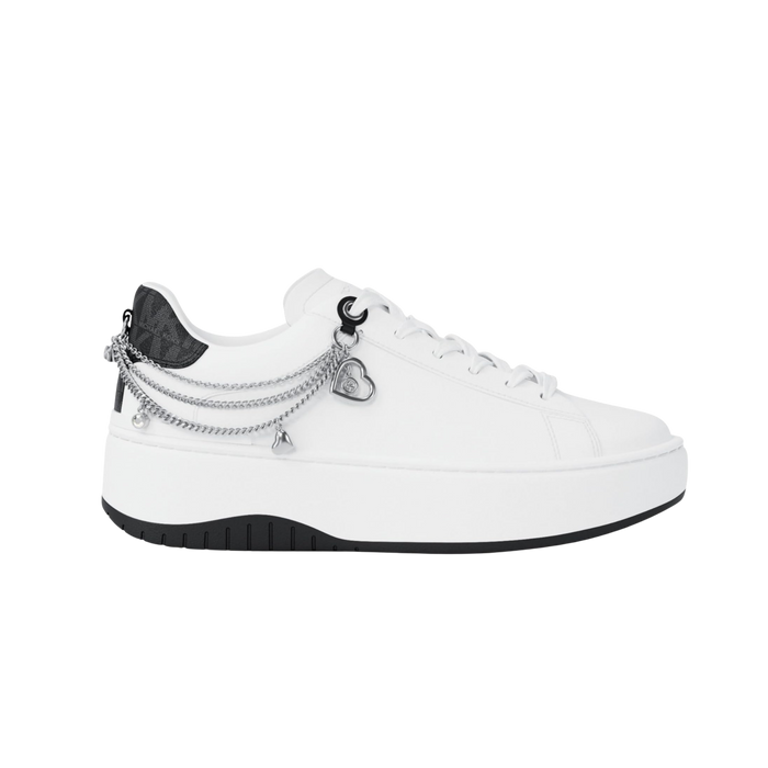Michael Kors Women Dottie Embellished Leather Platform Sneaker - Black