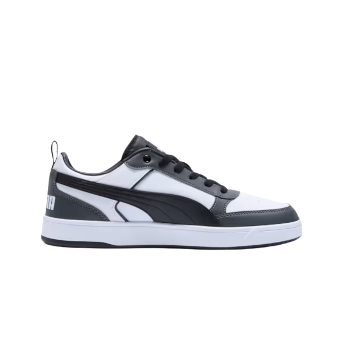 Puma Men Dribble Sneakers - White Black Shadow Gray