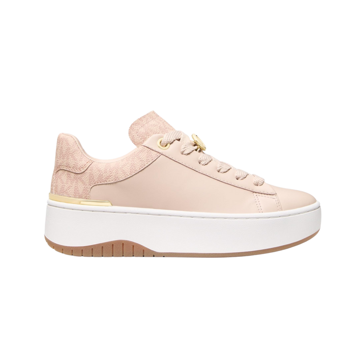 Michael Kors Women Dottie Leather And Signature Logo Sneaker - Ballet