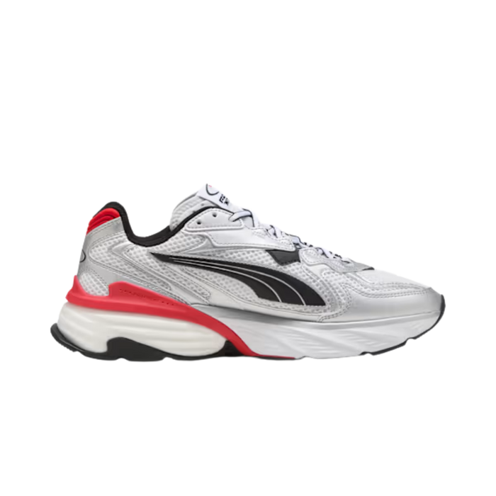 Puma Men Fade Sneakers - Silver White For All Time Red