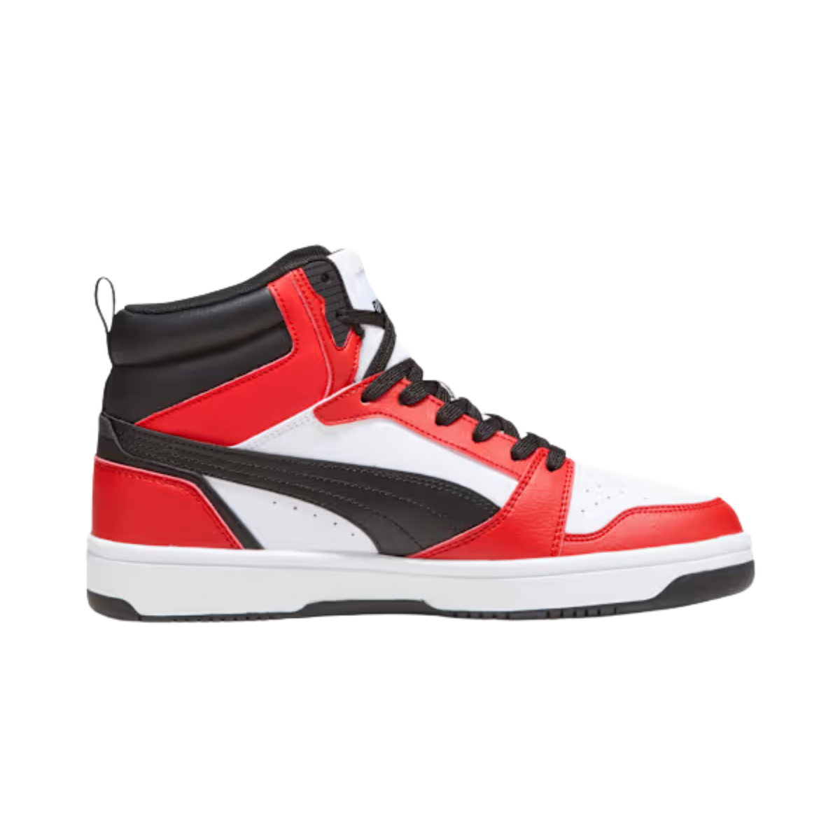 Puma Men Rebound V6 Sneakers - White Black For All Time Red