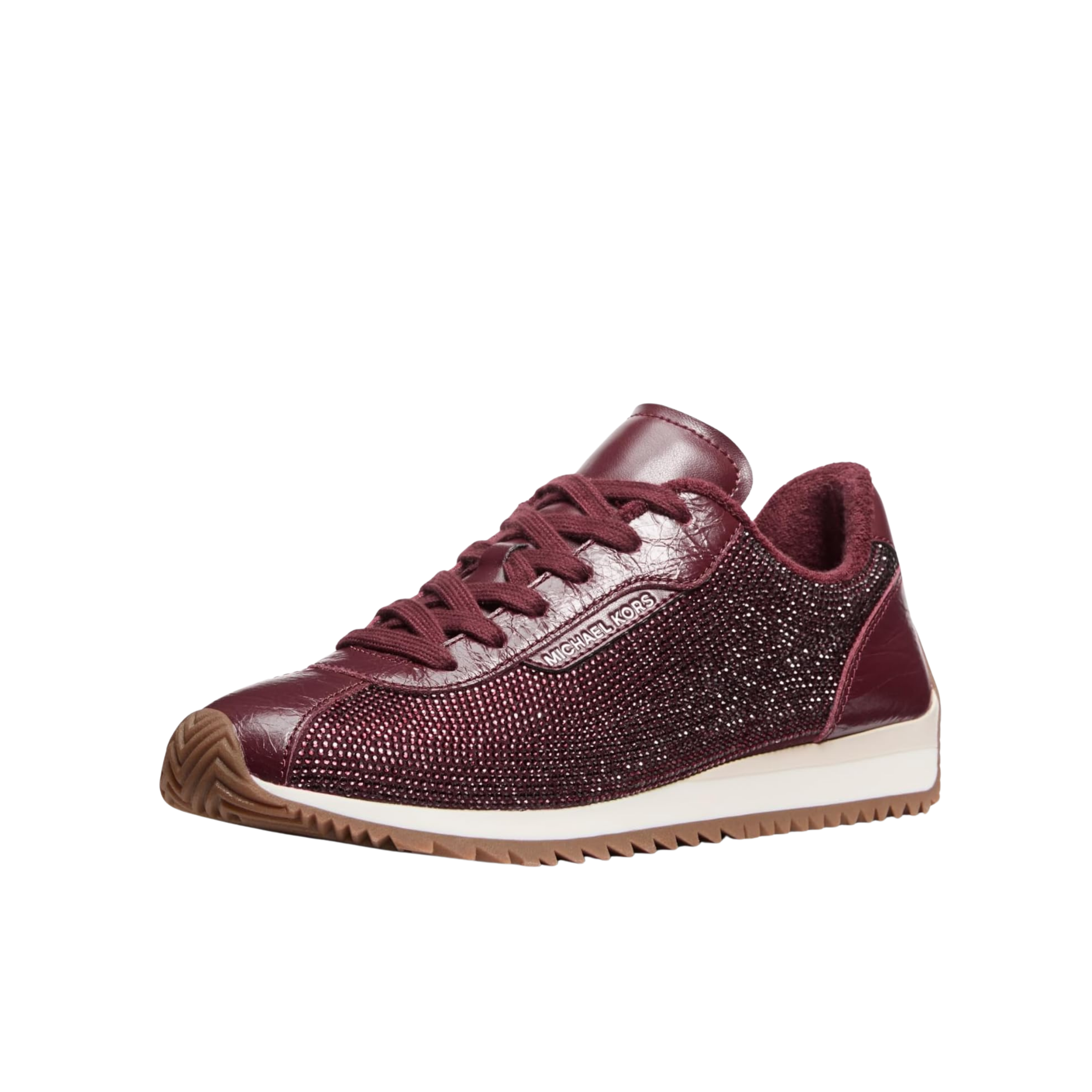 Michael Kors Women Rhodes Leather Trainer - Oxblood