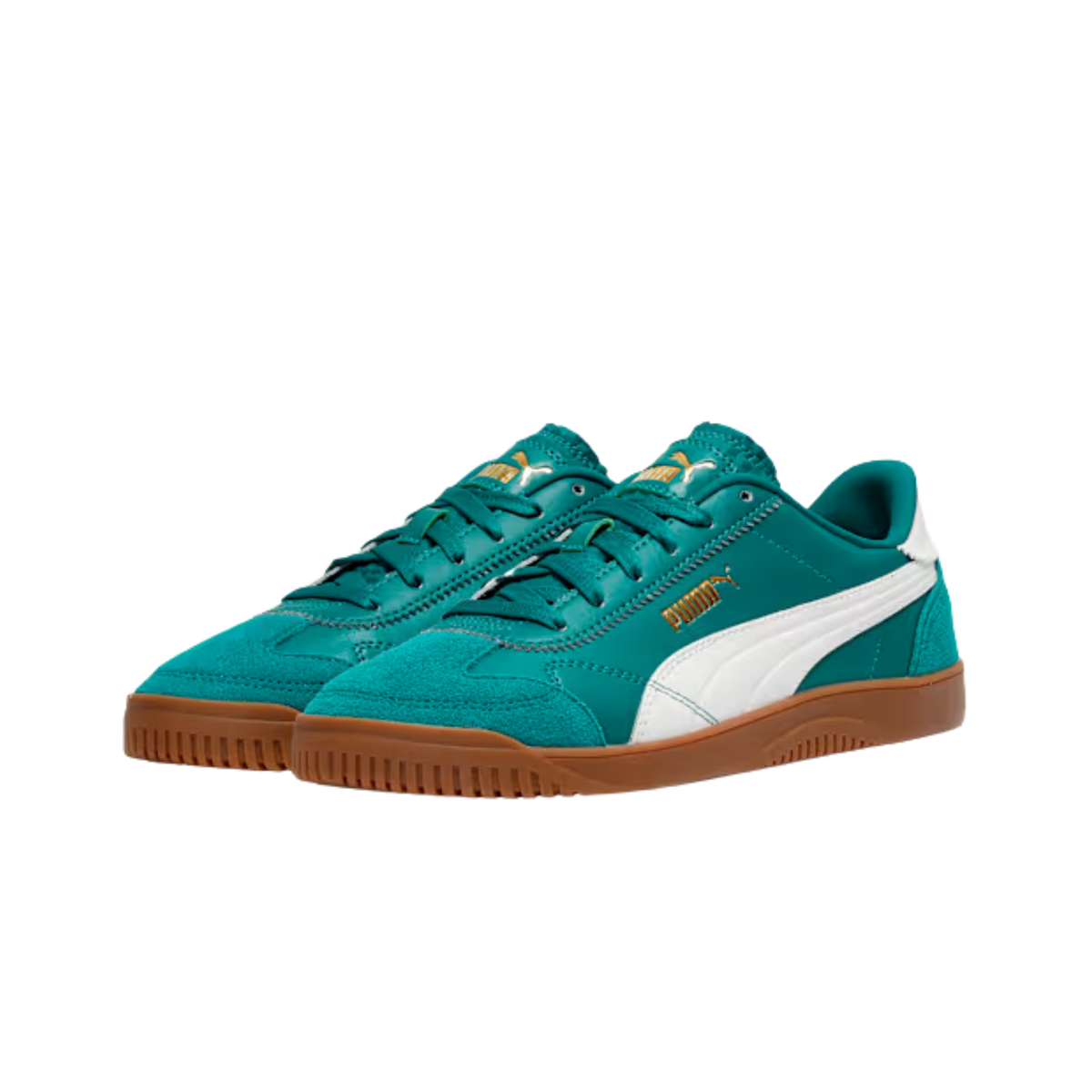 Puma Men Club 5v5 Lux Sneakers - Wild Green White Gold