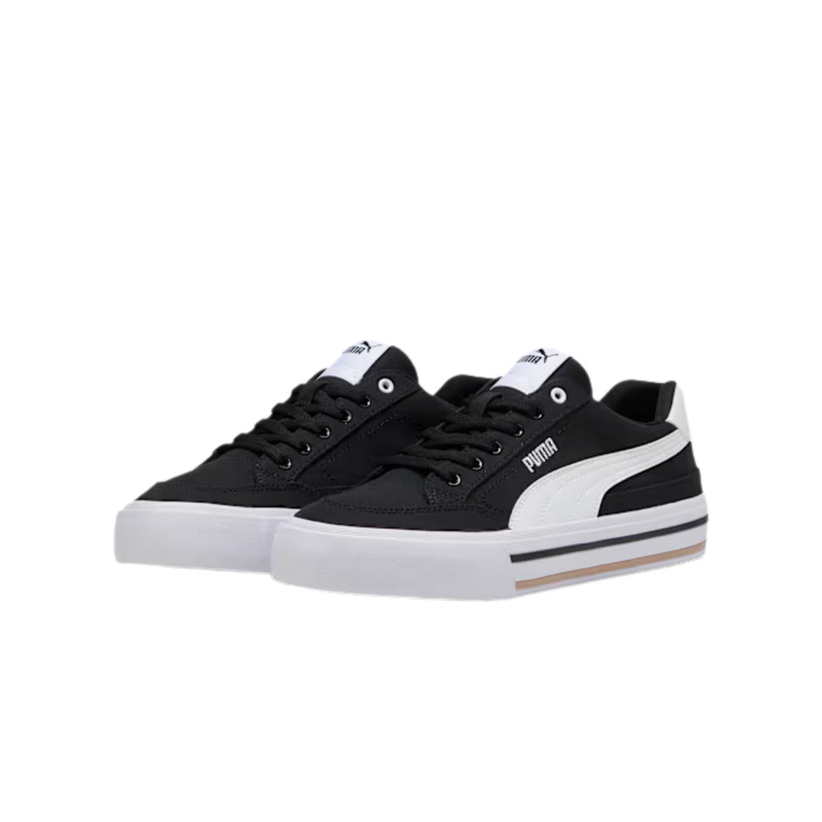 Puma Men Court Classic Vulcanized Formstrip Sneakers - Black White