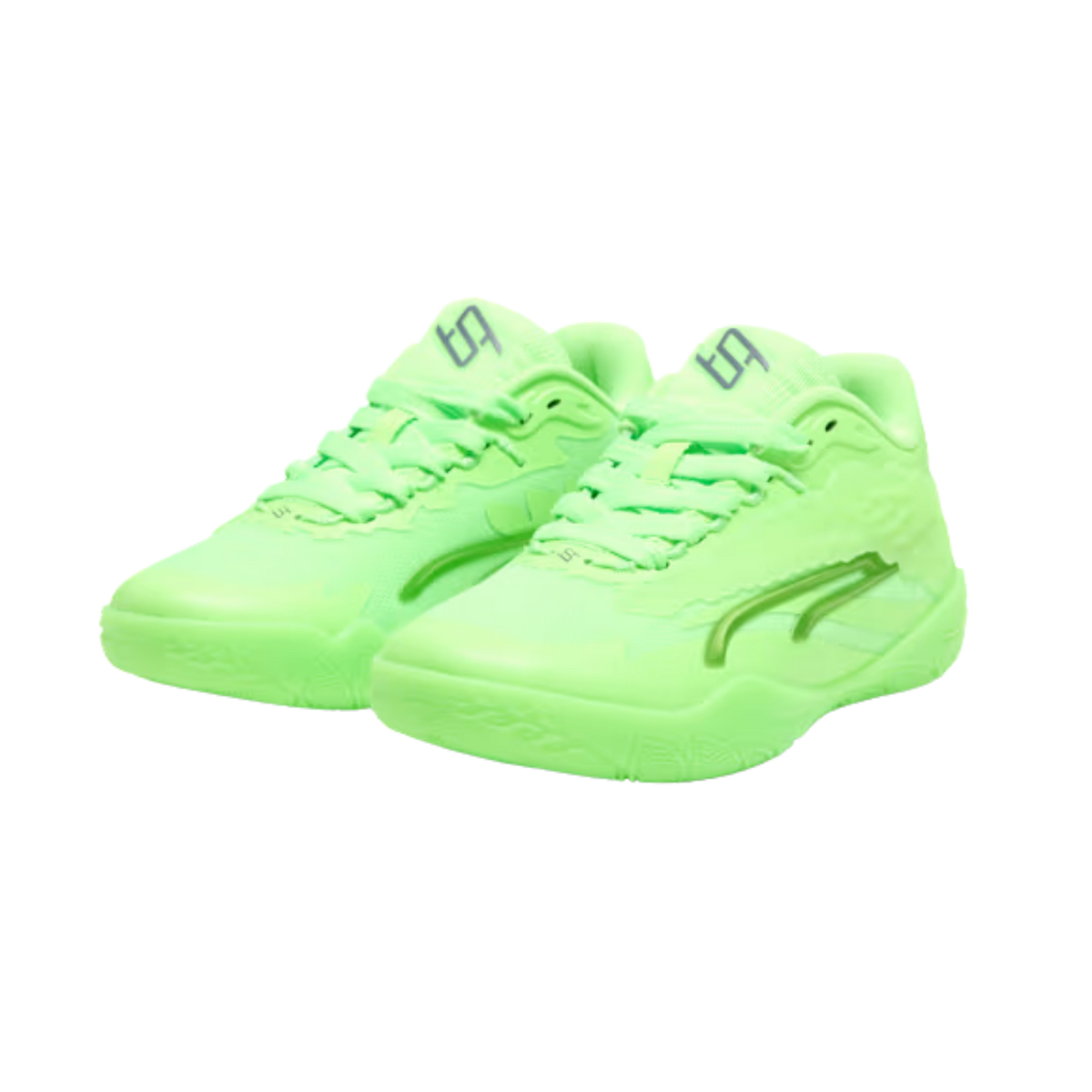 Puma Women Stewie 3 Team Basketball Shoes - Green Glare Galactic Gray