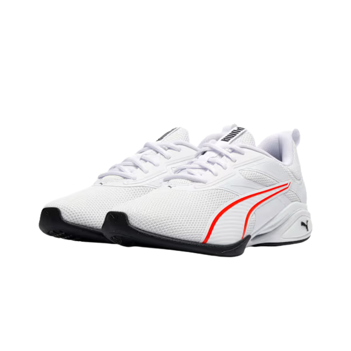 Puma Men Neutron Shoes - White Fierce Red