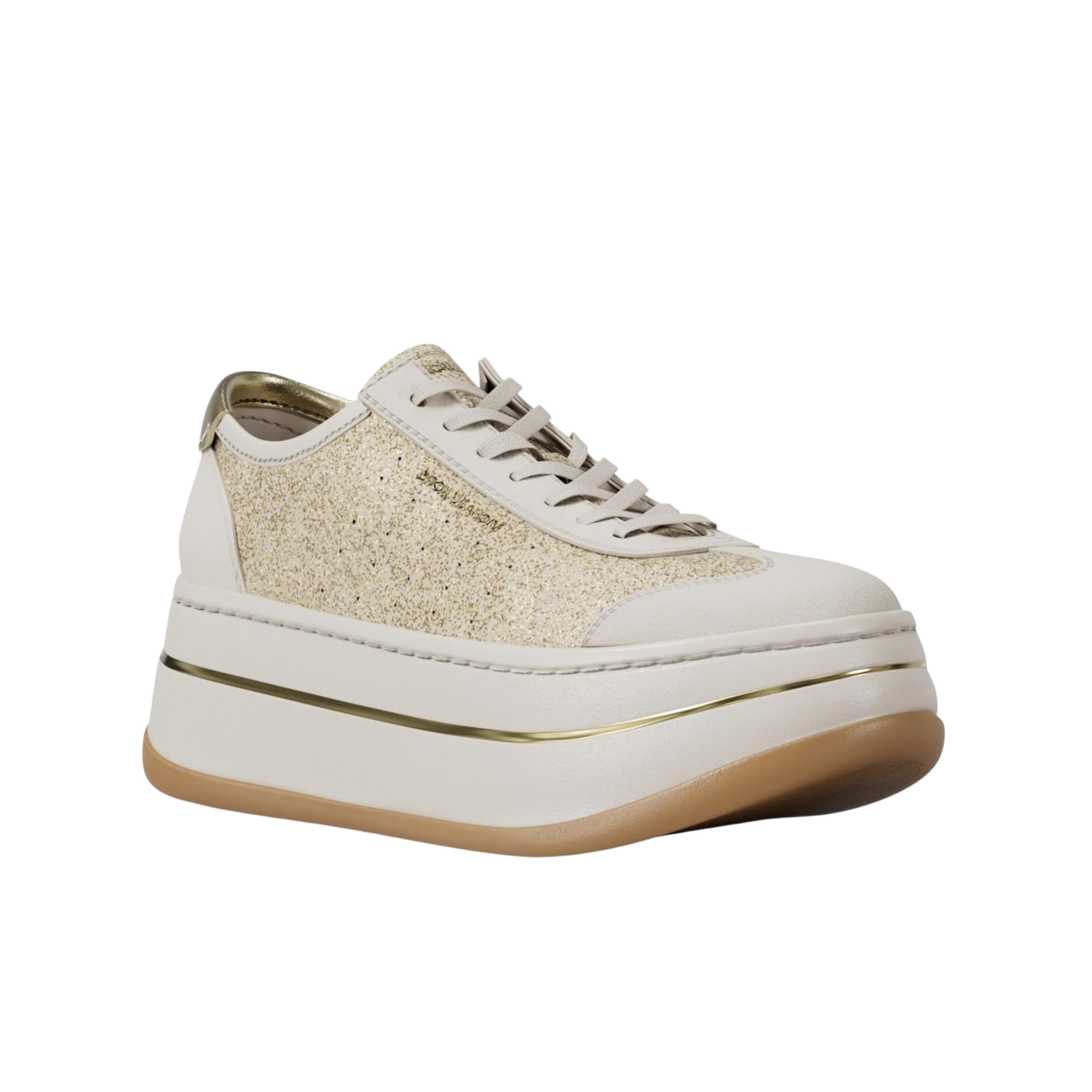 Michael Kors Women Hayes T Toe Platform Sneaker - Pale Gold