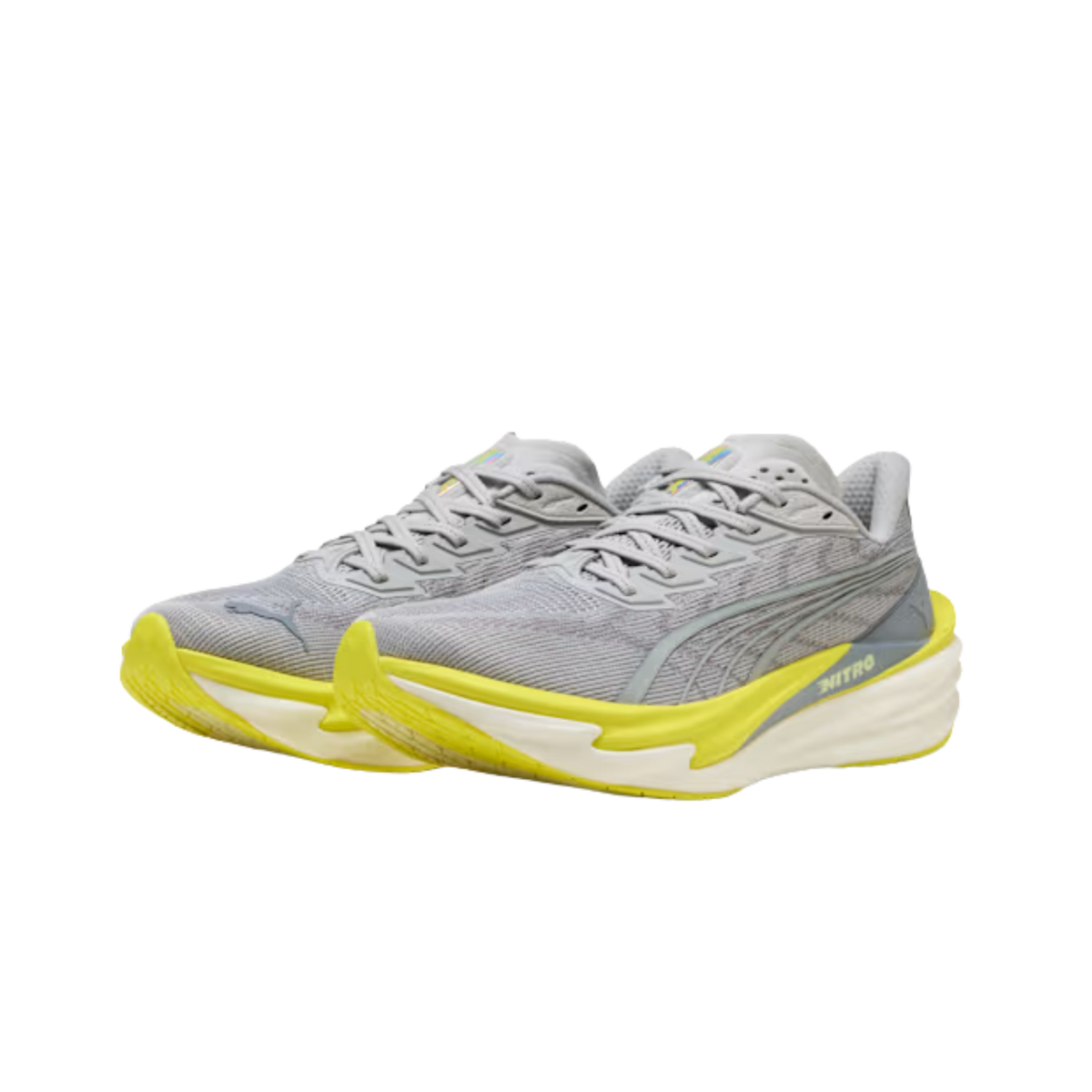 Puma Men Deviate Nitro™ 4 - Vibrant Silver Lux Lime