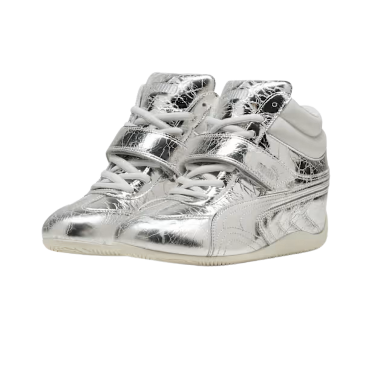 Puma Women Speedcat Wedge Luster Sneakers - Silver Vapor Gray