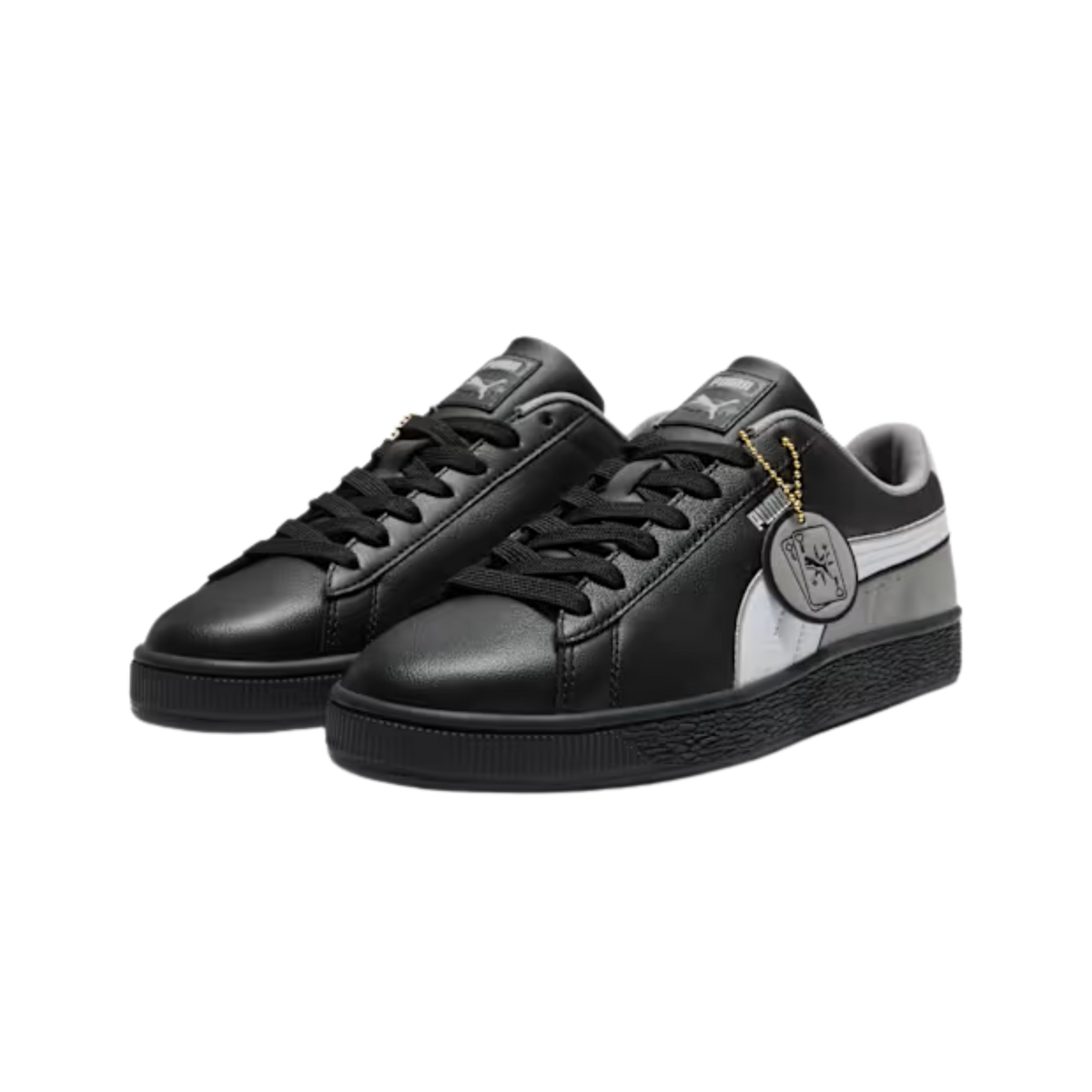 Puma Men Basket Las Vegas Sneakers - Black Feather Gray Stormy Slate