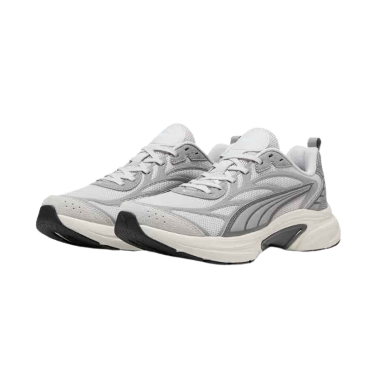Puma Women Softride Escalate Sneakers - Feather Gray Gray Echo Aged Silver Warm White