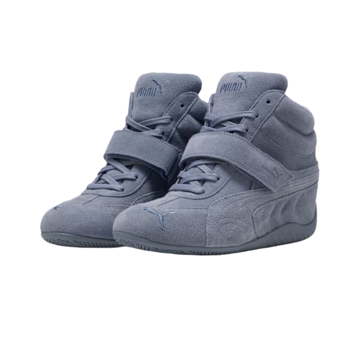 Puma Women Speedcat Wedge Tonal Sneakers - Gray Sky Black