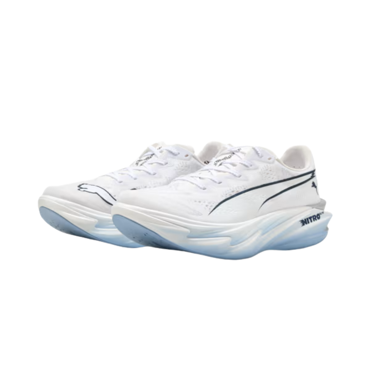 Puma Women Deviate NITRO™ Elite 4 - White Chambray Blue Persian Blue