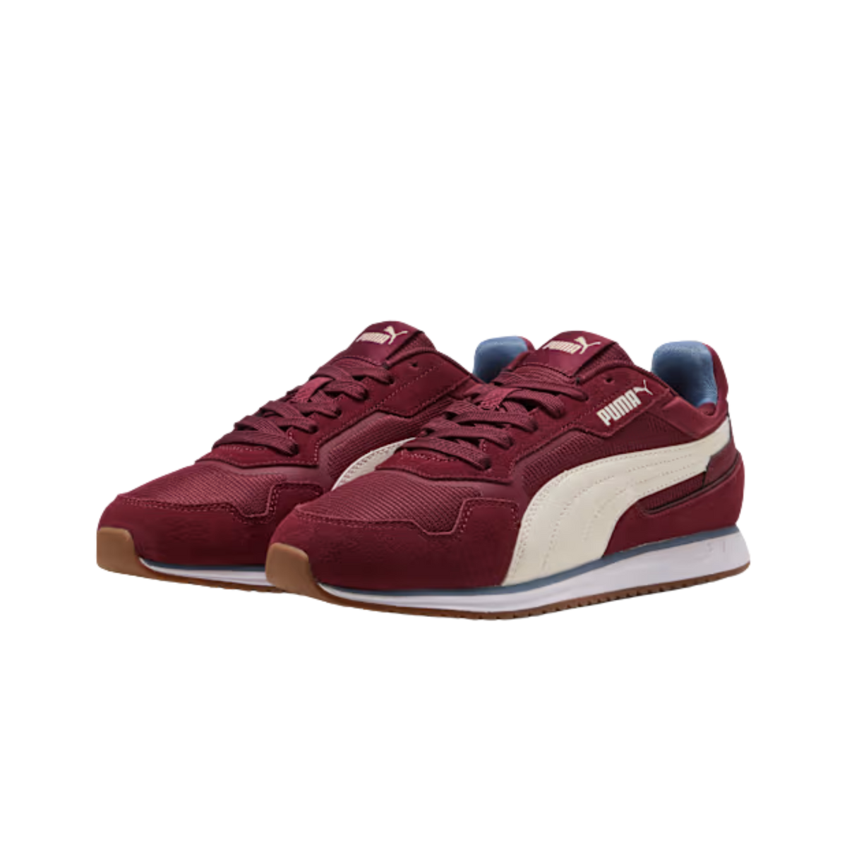 Puma Men Softride ST Miler Sneakers - Ruby Shimmer Vapor Gray