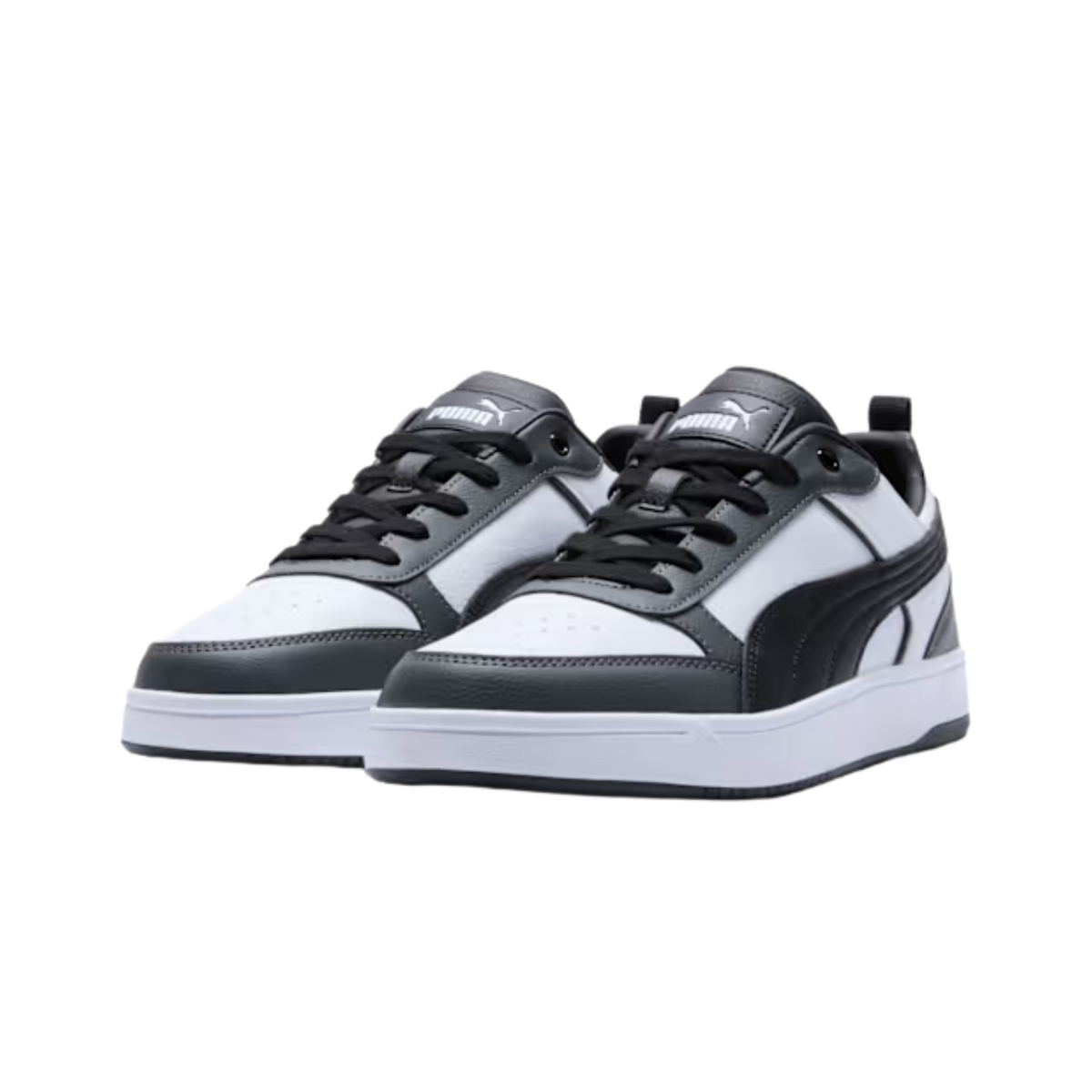 Puma Men Dribble Sneakers - White Black Shadow Gray