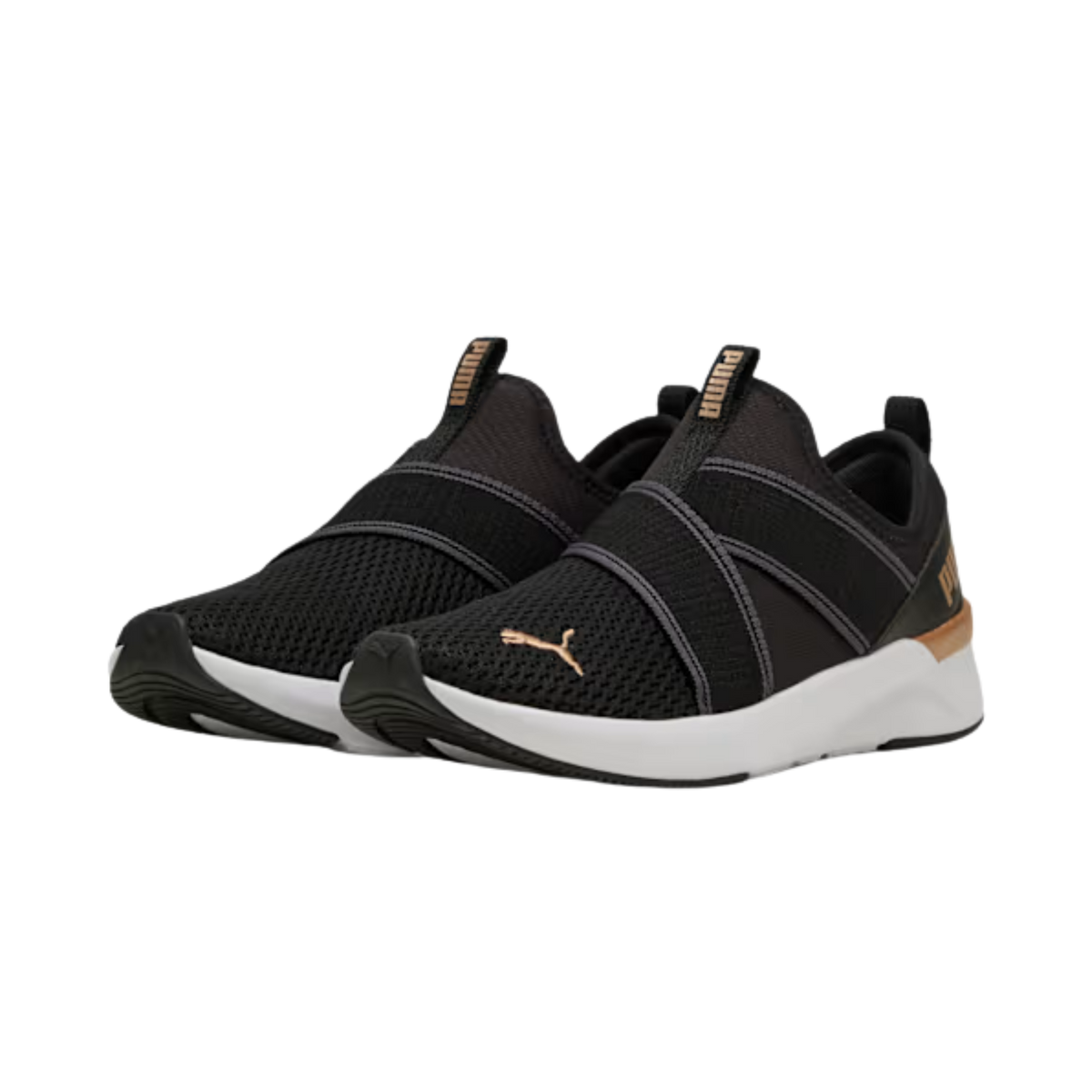 Puma Women Softride Harli Sneakers - Black White Gold