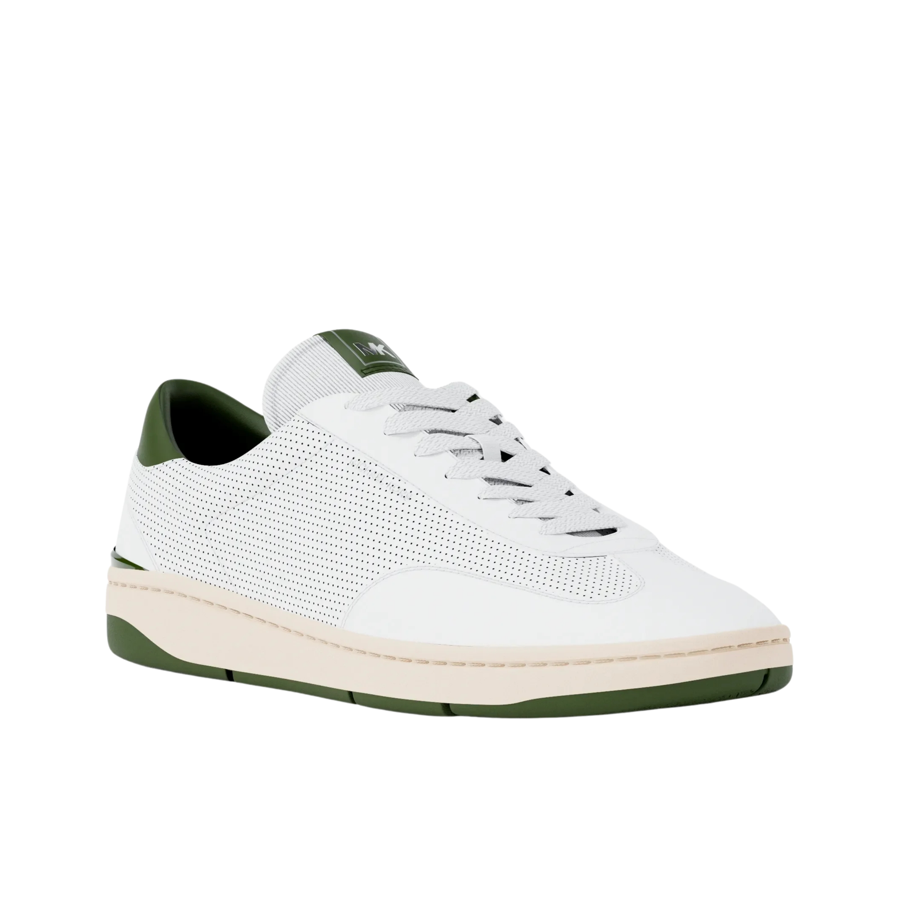 Michael Kors Men Wilton Perforated Leather Sneaker - Evergreen