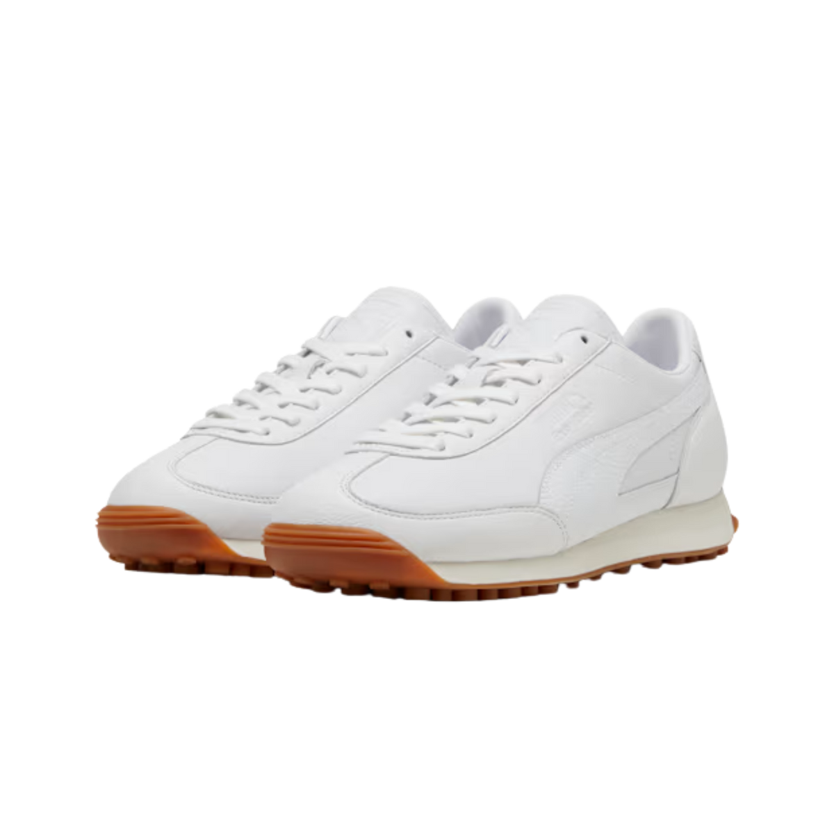 Puma Men Easy Rider Leather Sneakers - White Frosted Ivory