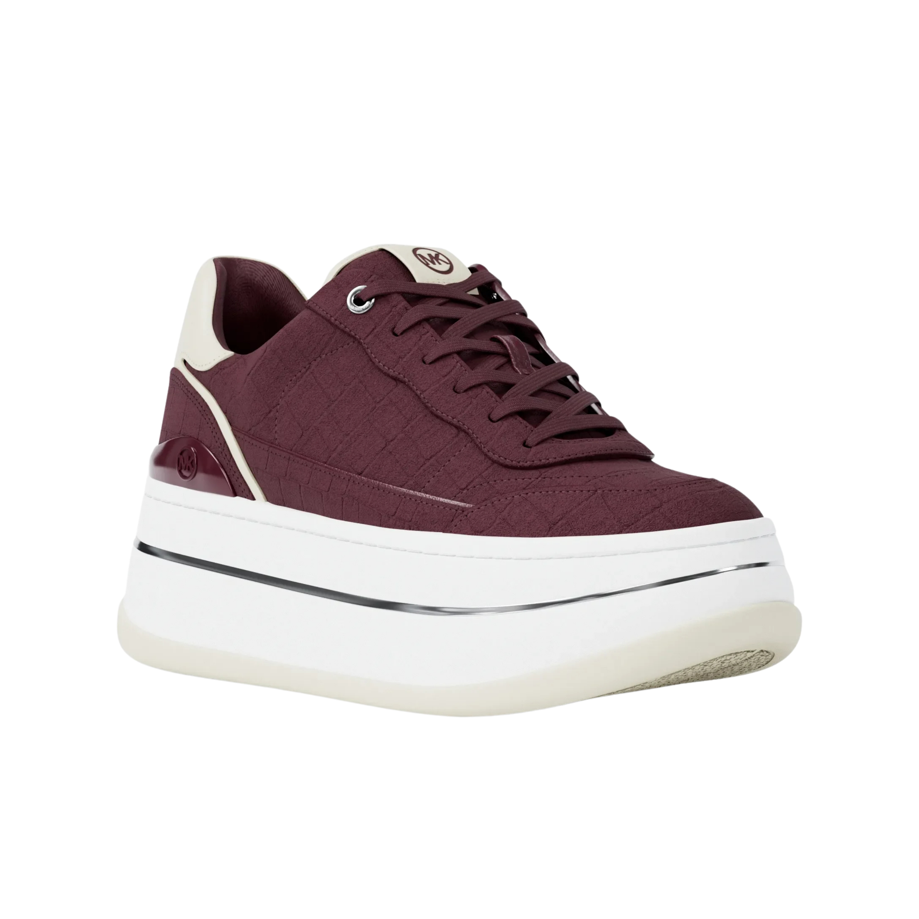Michael Kors Women Hayes Lace Up Platform Sneaker - Oxblood