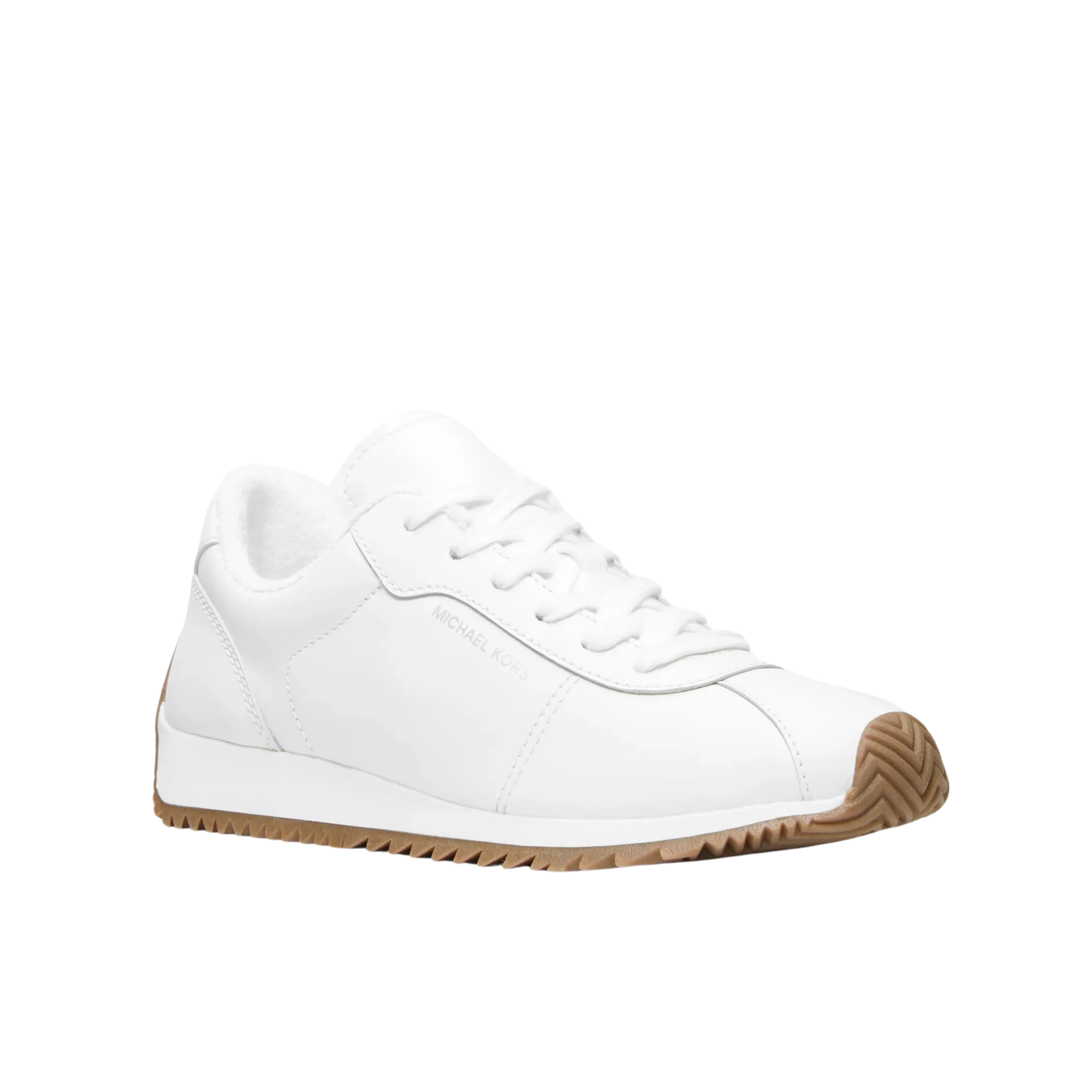 Michael Kors Women Rhodes Leather Trainer - Optic White