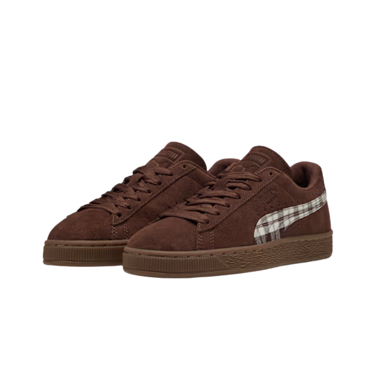 Puma Men Suede Patch Sneakers - Chestnut Brown