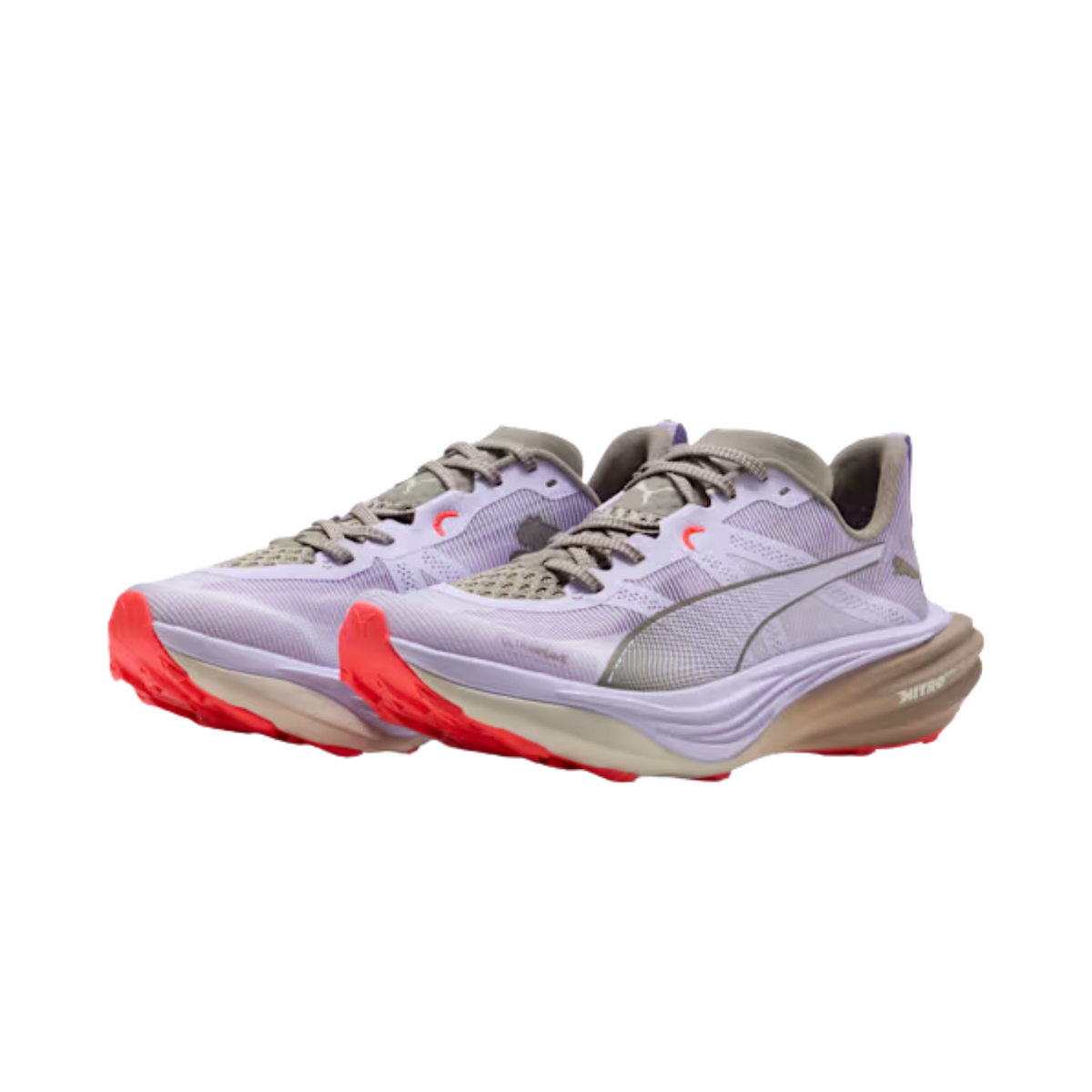Puma Women Deviate NITRO™ Elite Trail - Light Lavender Mouse Gray-Ultra Red