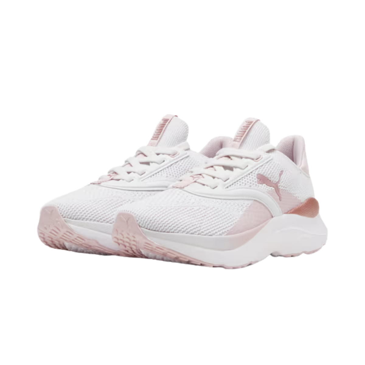 Puma Women Softride Mayve Sneakers - Feather Gray Mauve Mist Rose Gold