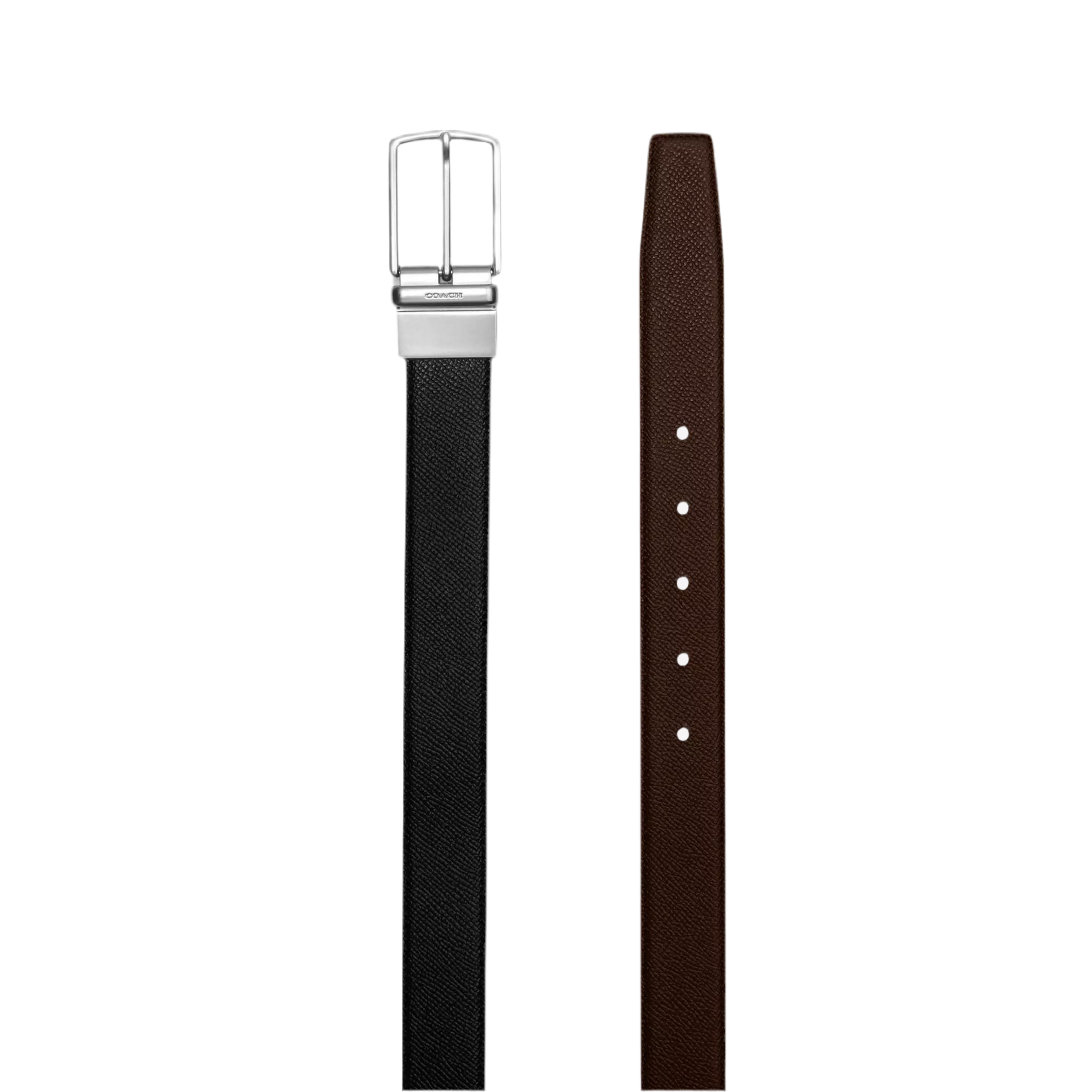 COACH Harness Buckle Reversible Belt 30mm - Black Dark Brown