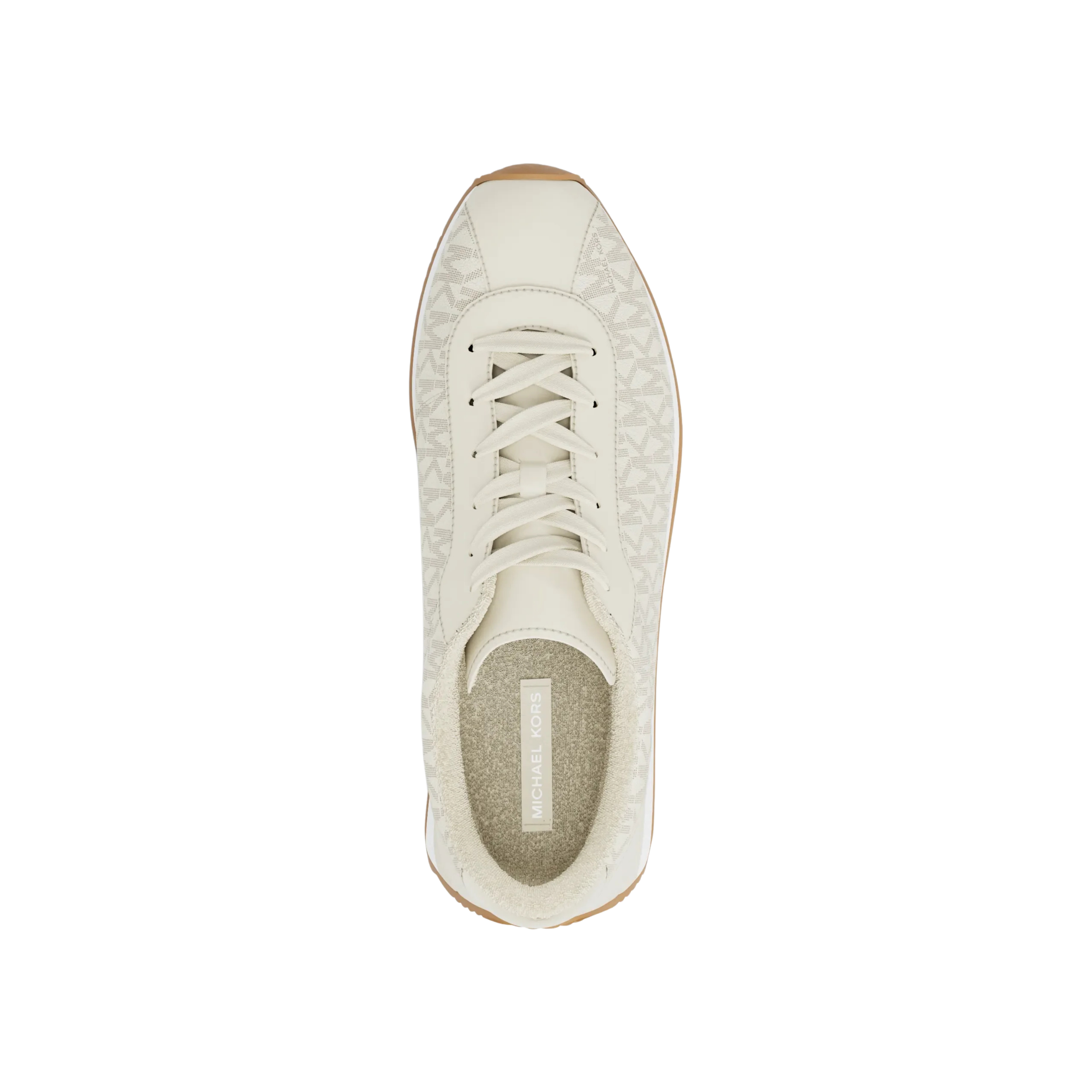Michael Kors Women Rhodes Signature Logo Trainer - Vanilla