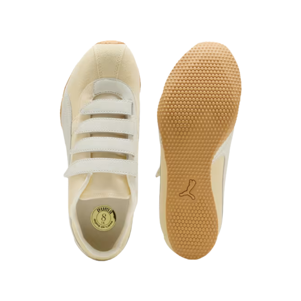 Puma Men H Street Strap Sneakers - Buttercream Warm White