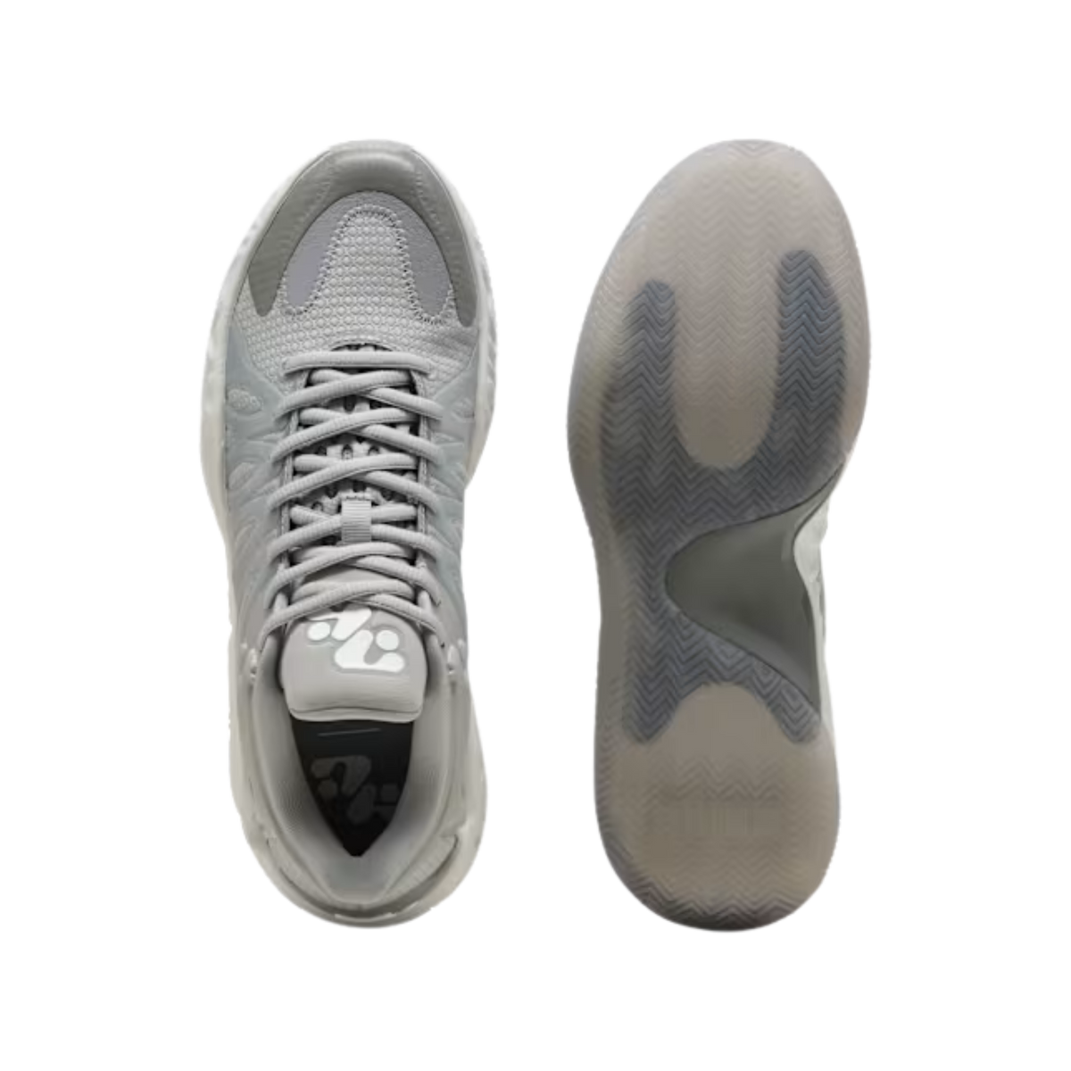 Puma Men HALI 1 Smoke Basketball Shoes - Gray Echo Feather Gray