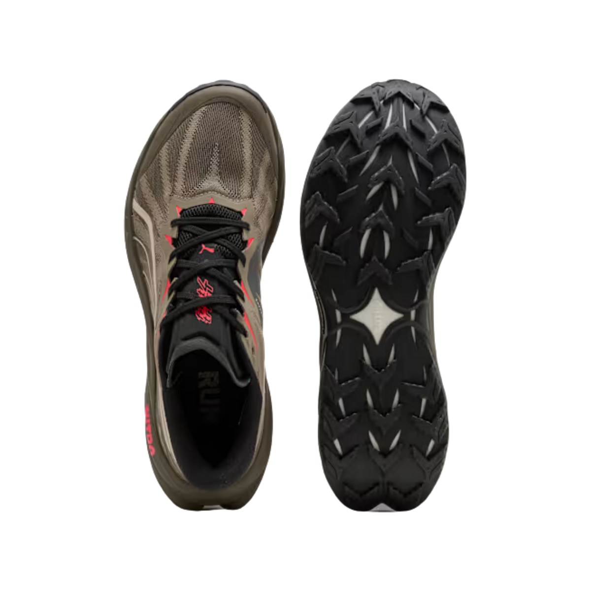 Puma Men Fast Trac Nitro™ 4 - Matte Bronze Mouse Gray Ultra Red