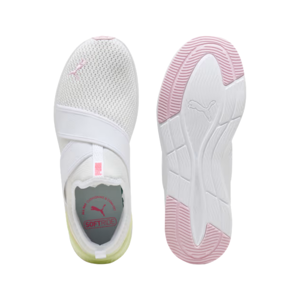 Puma Women Softride Harli Sneakers - White Apple Spritz Pearl Pink Pure Pink