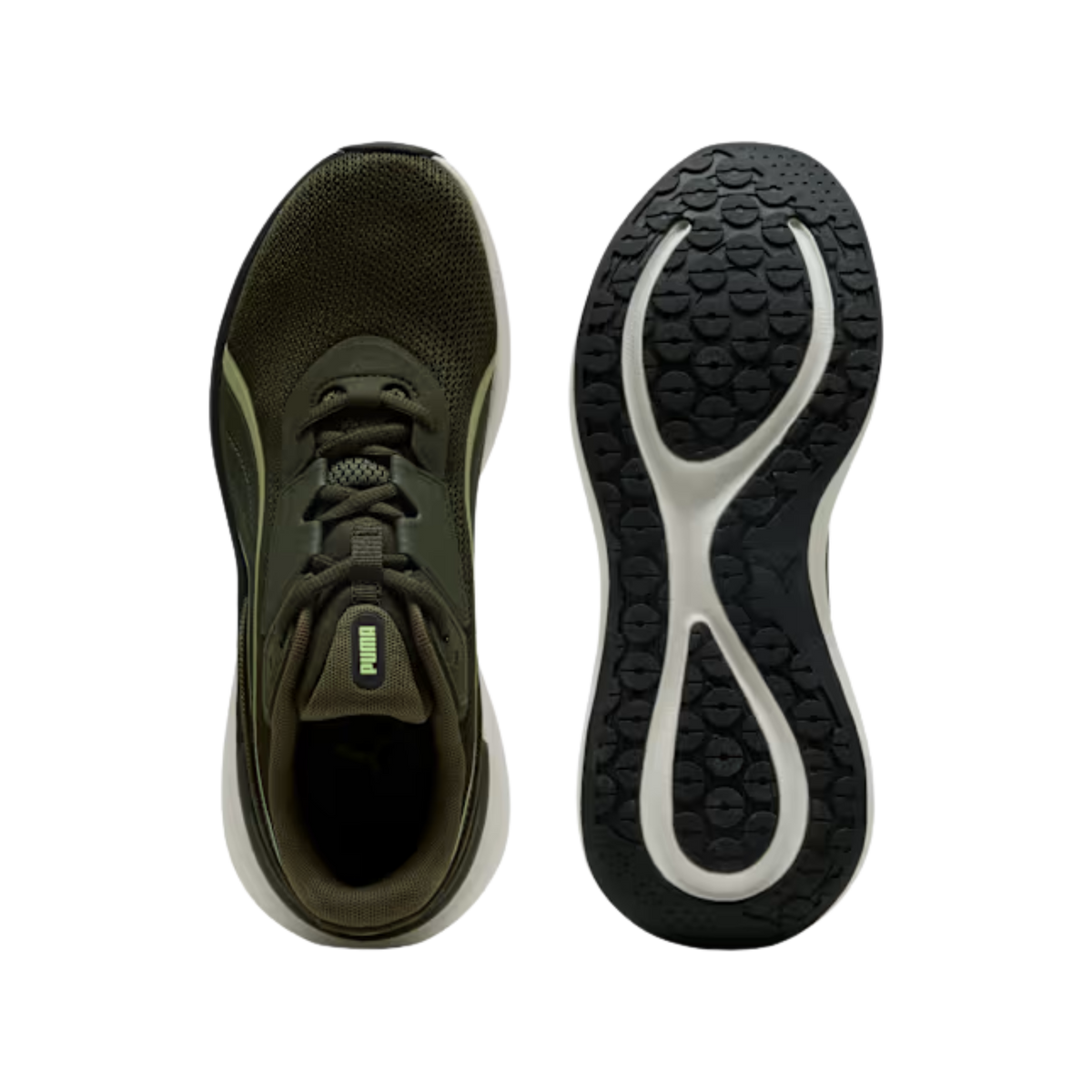 Puma Men Softride Exo Sneakers - Dark Olive Lux Army Black