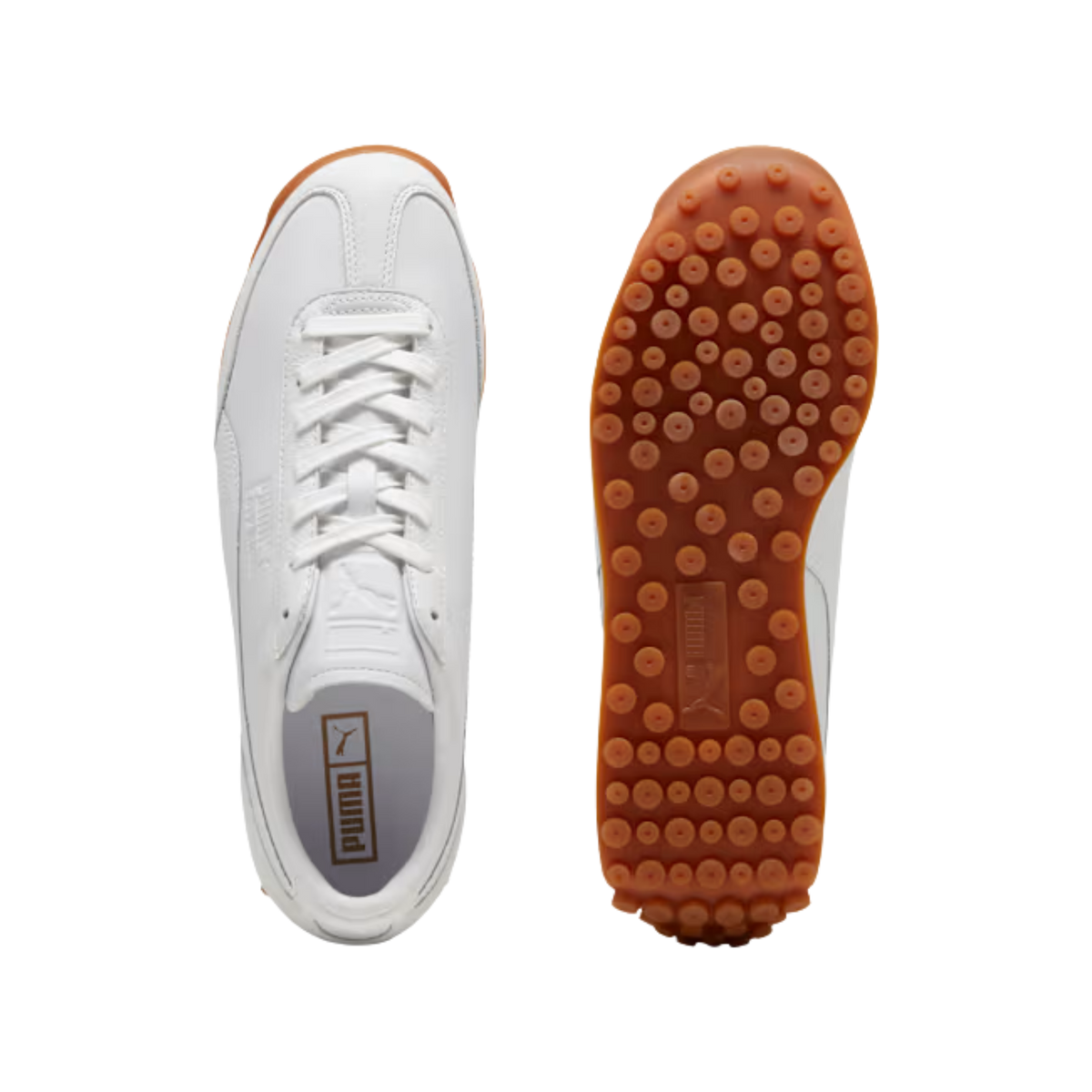 Puma Men Easy Rider Leather Sneakers - White Frosted Ivory