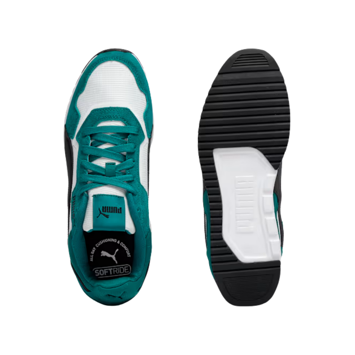 Puma Men Softride ST Miler Sneakers - Wild Green Black White