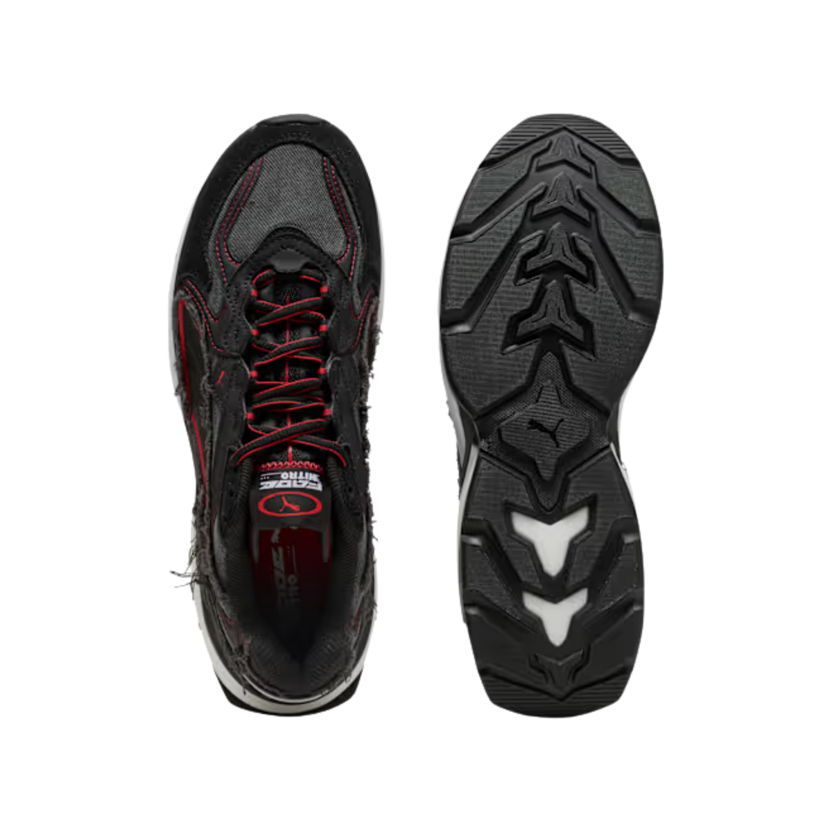 Puma Men F1 Fade Sneakers - Black Pop Red