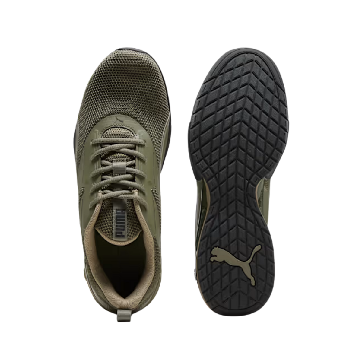 Puma Men Neutron Shoes - Loden Green Black