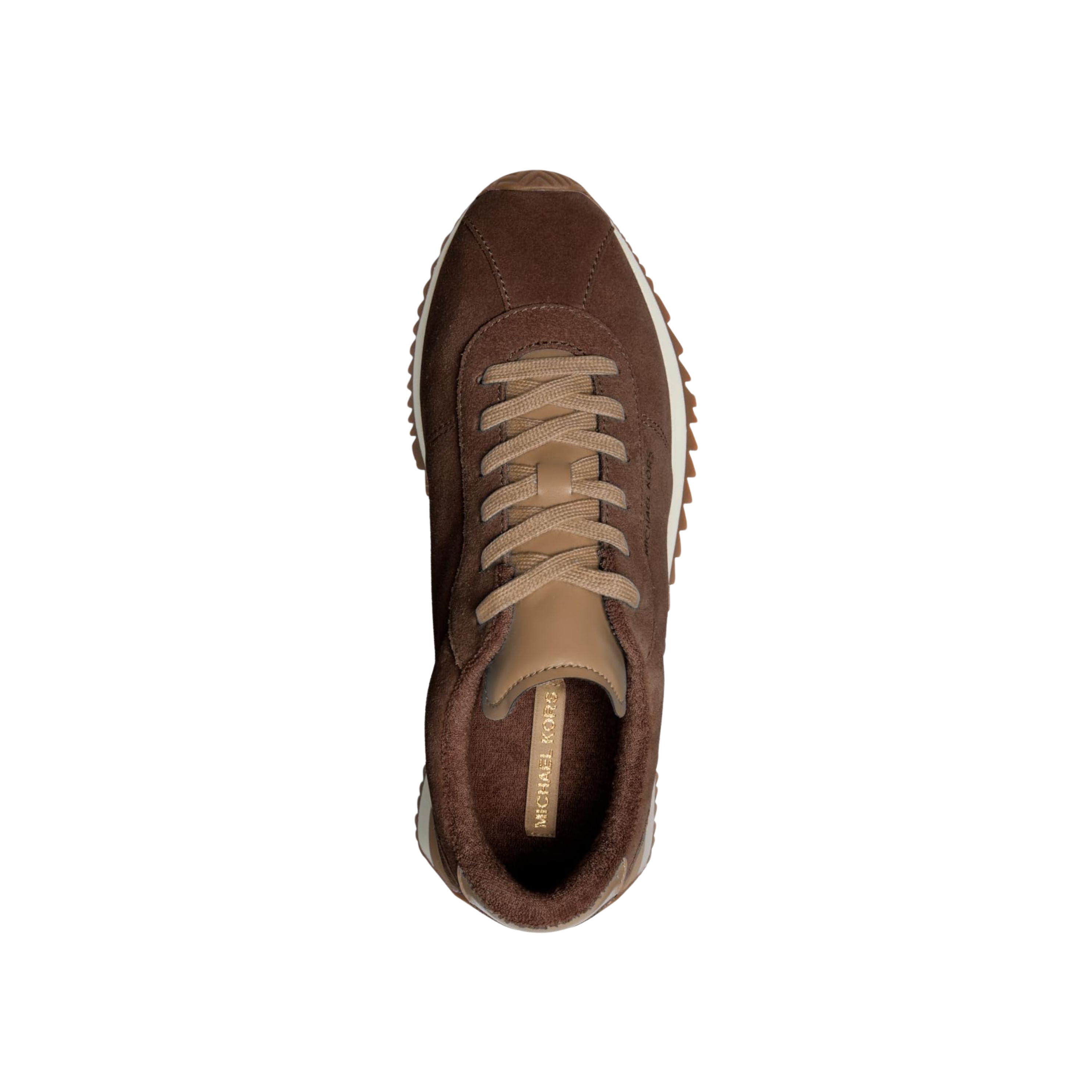 Michael Kors Women Rhodes Color Suede Trainer - Chocolate Multi
