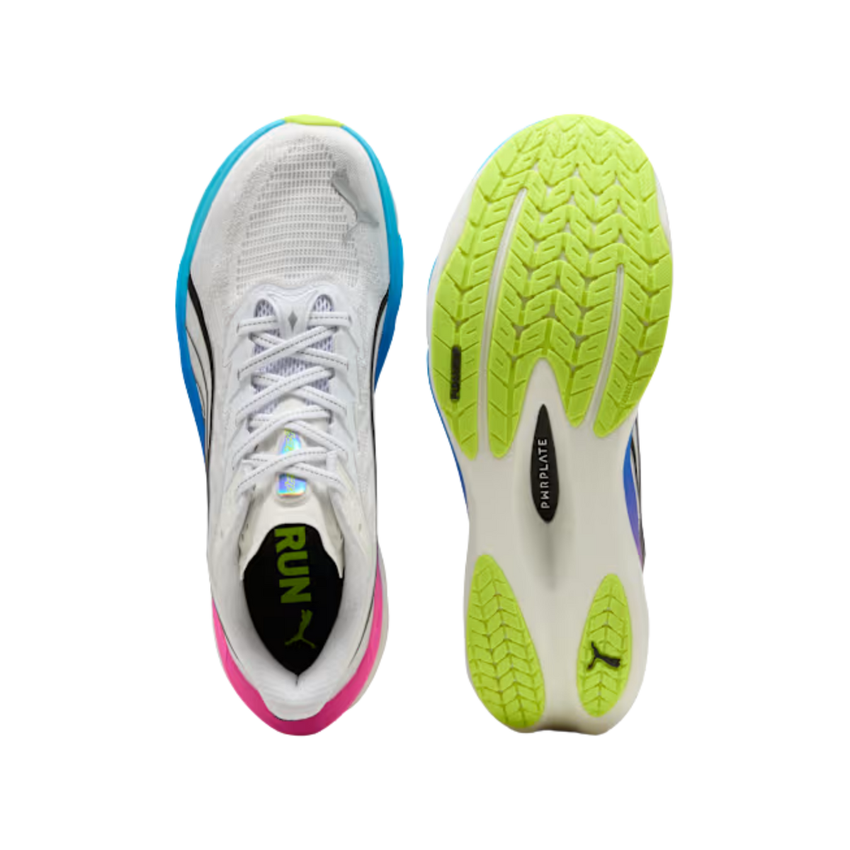 Puma Men Deviate Nitro™ 4 - White Poison Pink Ultra Blue