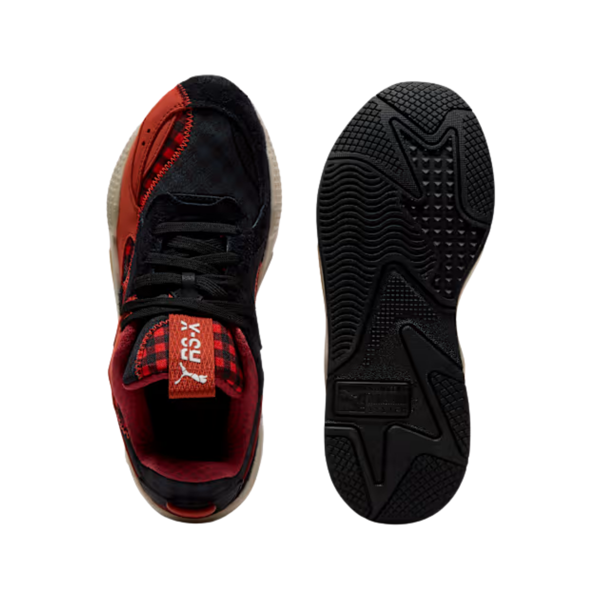 Puma Men RS X Hyper Prep Fall Sneakers - Chili Oil Fierce Red Black