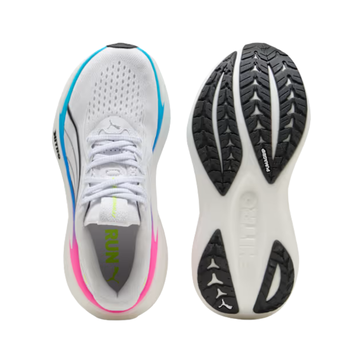 Puma Women MagMax NITRO™ 2 - White Ultra Blue Poison Pink