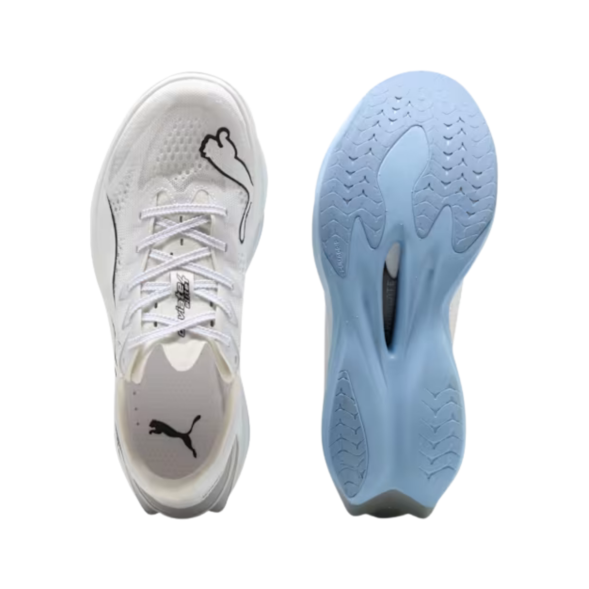 Puma Women Deviate NITRO™ Elite 4 - White Chambray Blue Persian Blue
